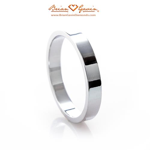 Flat Wedding Band - Size 6 - Platinum