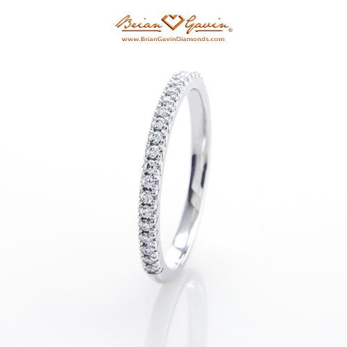 Petite Pave Matching Band - Size 3.75 - 18K White Gold