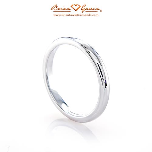 Half Round Band - Size 7 - Platinum