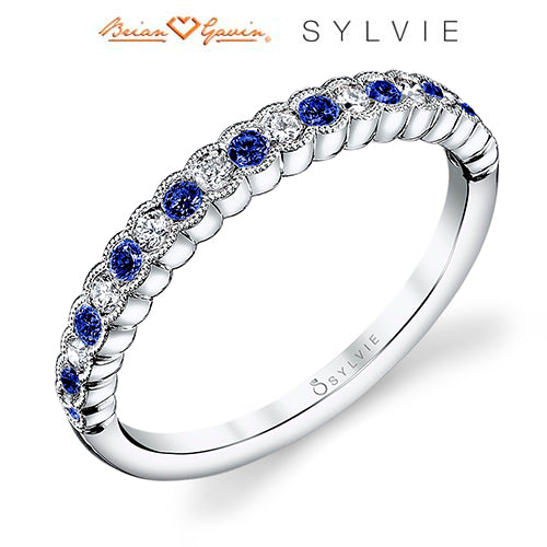 Angeline Stackable Gemstone and Diamond Band