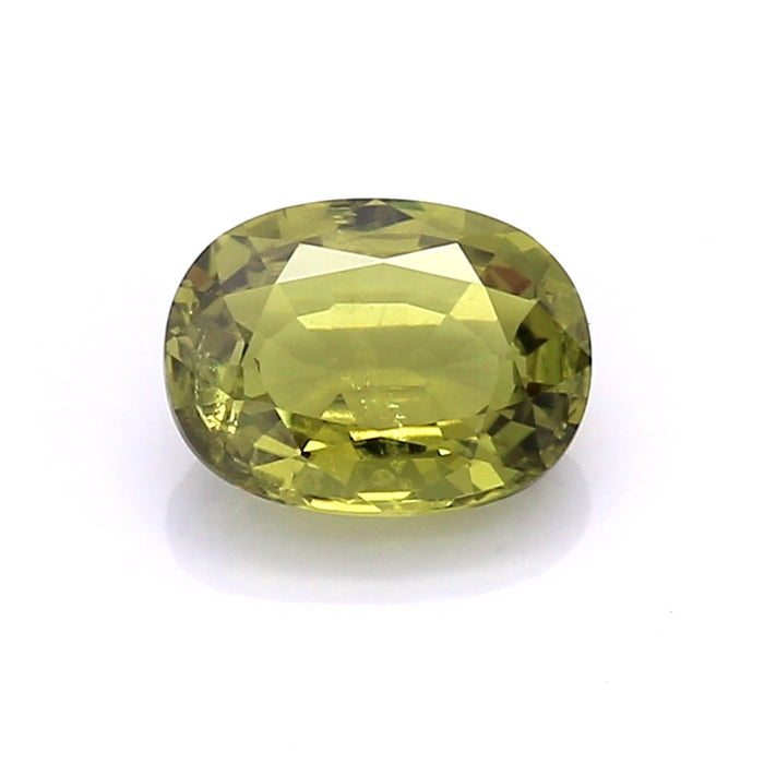 1.49 VI1 Oval Yellowish Green Fancy sapphire