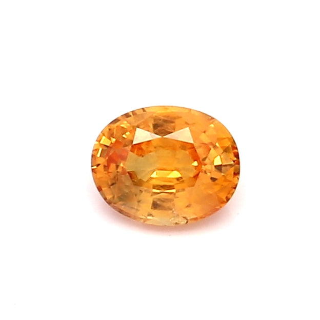 0.5 EC2 Oval Yellowish Orange Fancy sapphire