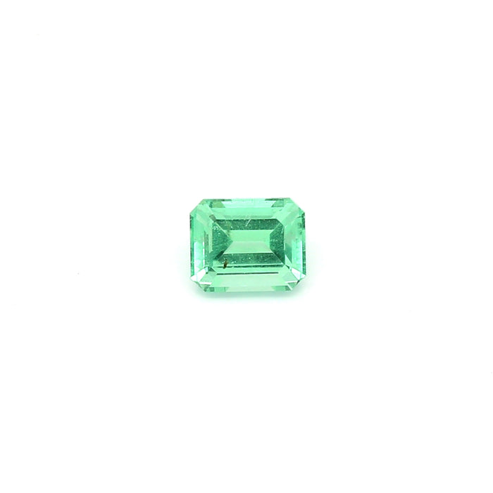 0.49 VI1 Octagon Yellowish Green Emerald