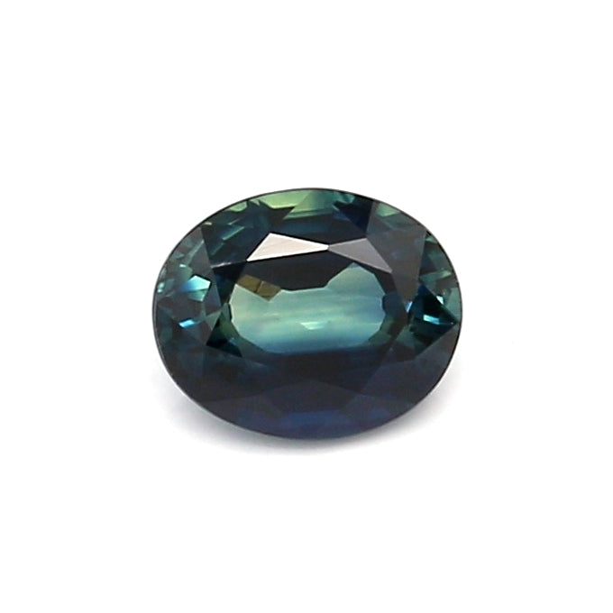 0.81 EC2 Oval Greenish Blue Sapphire