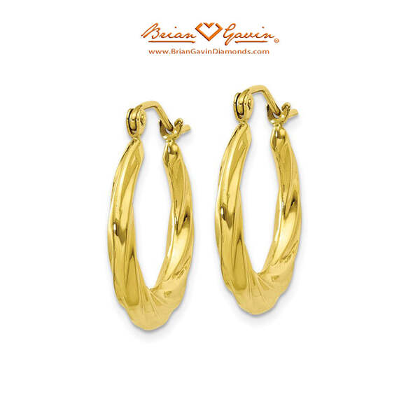 Twisted Hoop Earrings