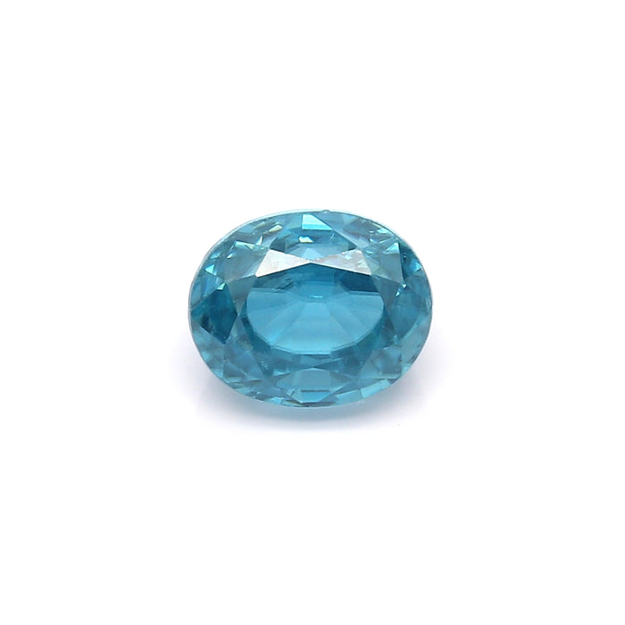 3.97 VI1 Oval Blue Zircon