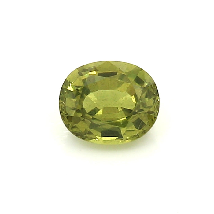 0.9 VI1 Oval Yellowish Green Fancy sapphire