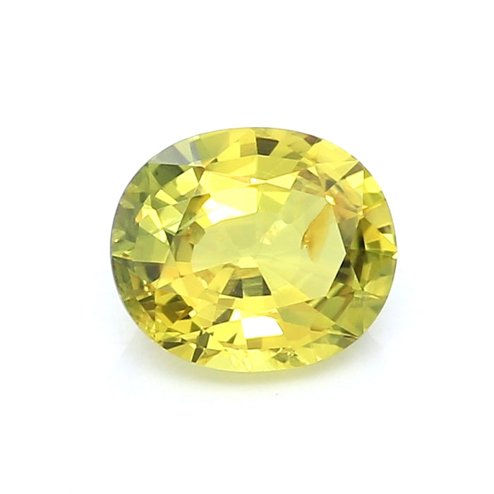 1.95 VI1 Oval Greenish Yellow Fancy sapphire