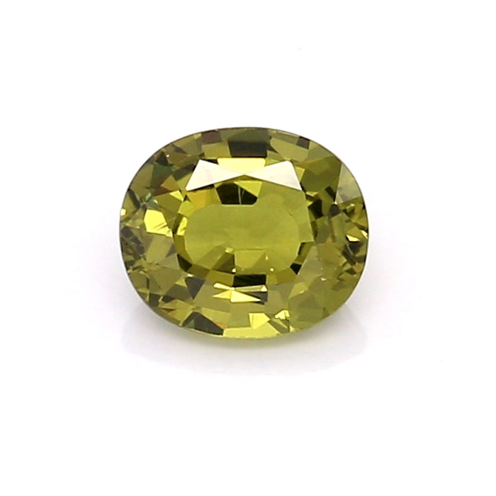 0.86 EC2 Oval Yellowish Green Fancy sapphire