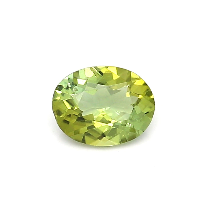 0.6 VI1 Oval Yellowish Green Tourmaline