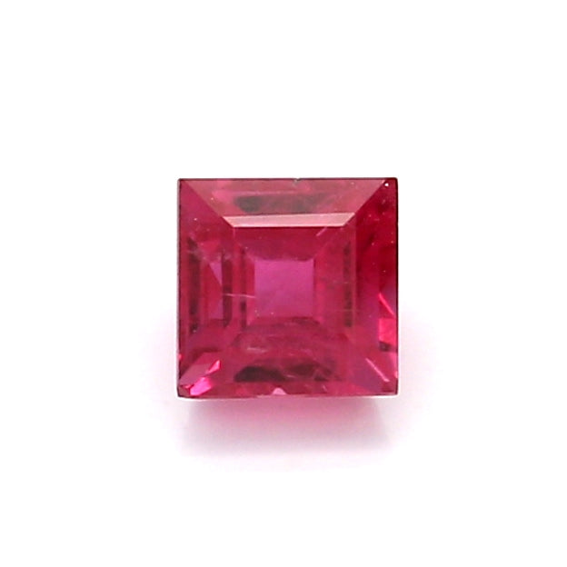 0.73 VI1 Square Pinkish Red Ruby