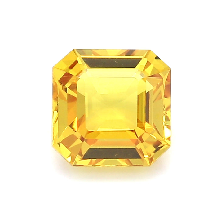 2.62 EC1 Asscher Yellow Fancy sapphire