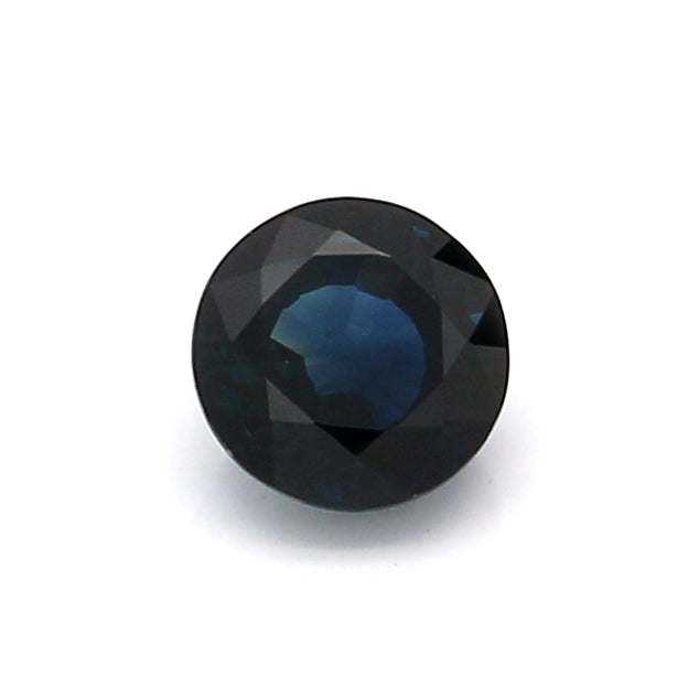 0.74 EC1 Round Greenish Blue Sapphire