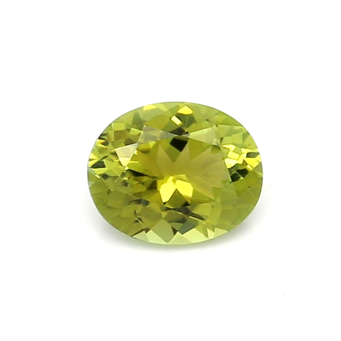 0.7 EC1 Oval Yellowish Green Tourmaline