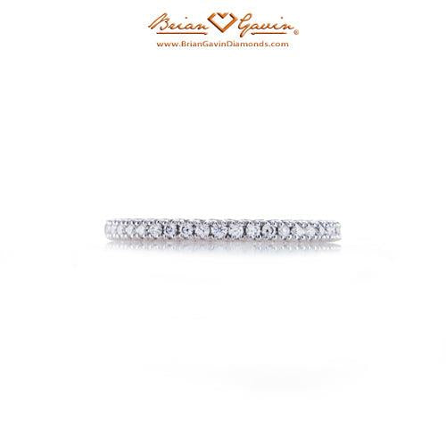 Petite Pave Matching Band - Size 3.75 - 18K White Gold
