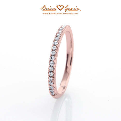 Petite Pave Matching Band - Size - 6.5 - 18K Rose Gold
