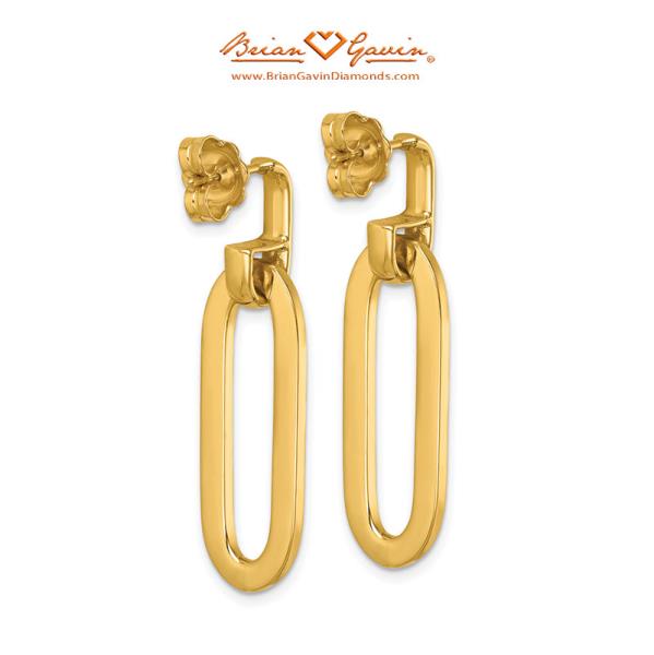 Paperclip Link Post Dangle Earrings