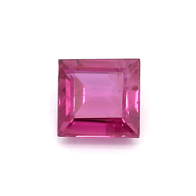 0.67 EC2 Square Pinkish Red Ruby