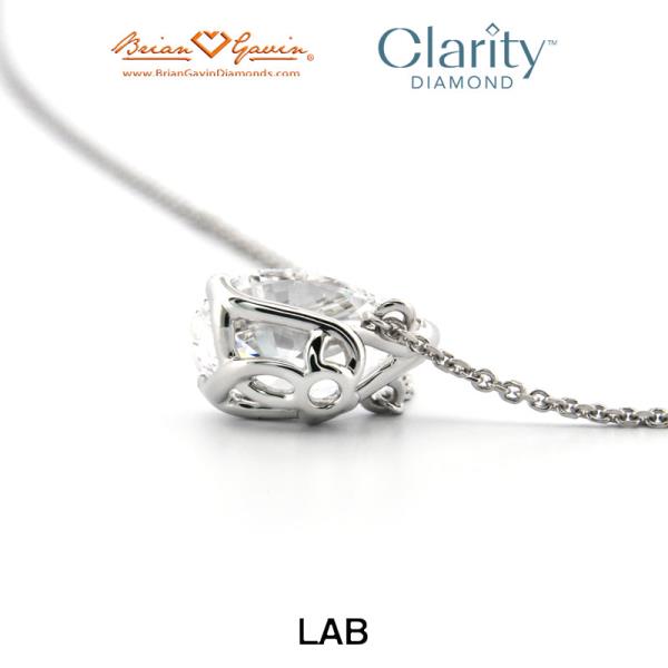 Ready To Ship: Certified Preset Lab Grown Pear Diamond Solitaire Pendant