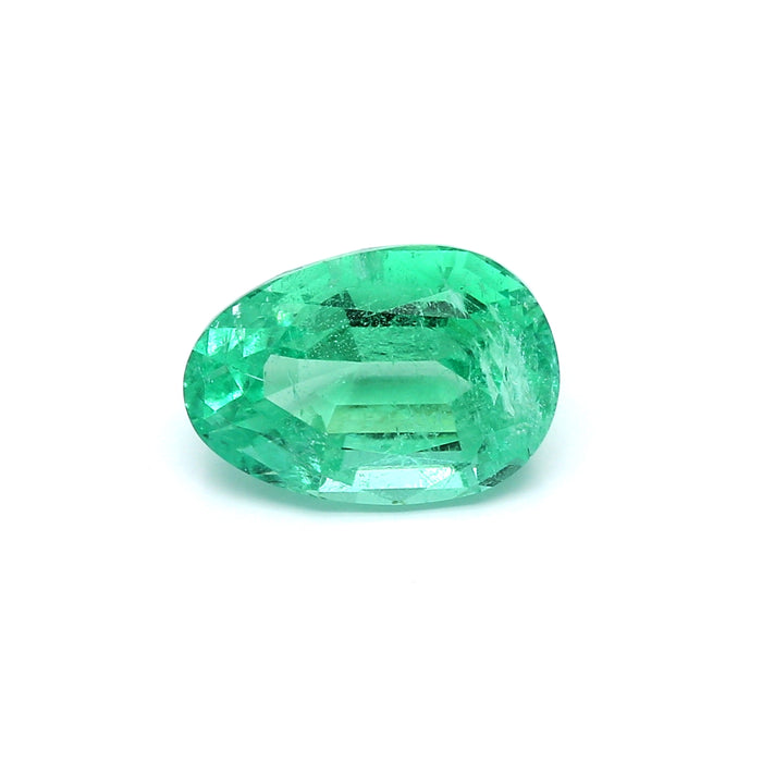 3.76 VI2 Egg Shape Green Emerald