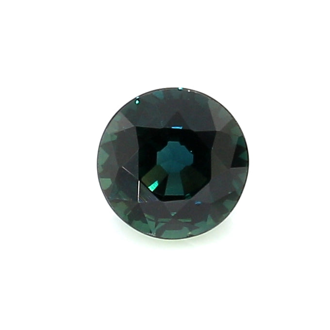 0.87 EC1 Round Greenish Blue Sapphire