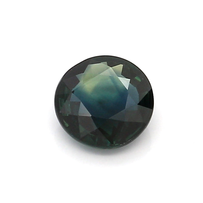 0.87 VI1 Round Greenish Blue Sapphire