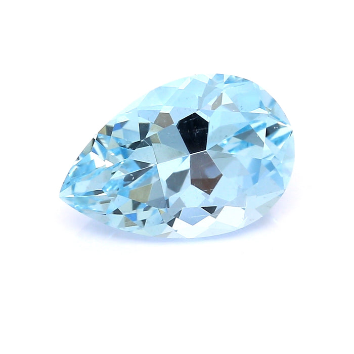 3.91 EC2 Pear-shaped Blue Aquamarine