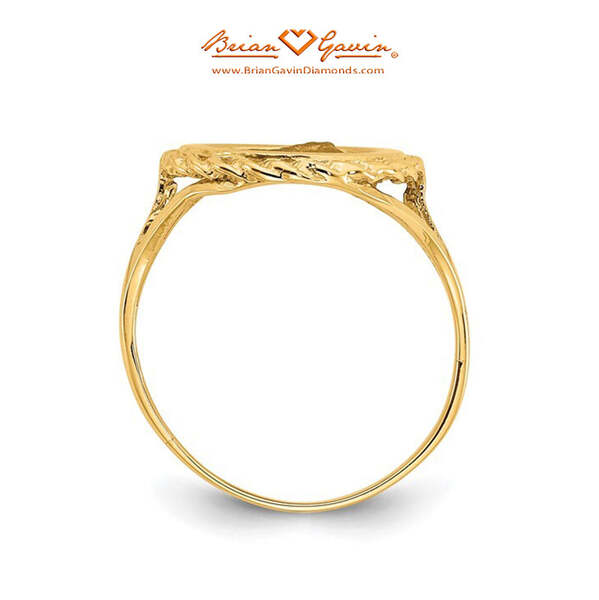 Angel Coin with Rope Frame Ring