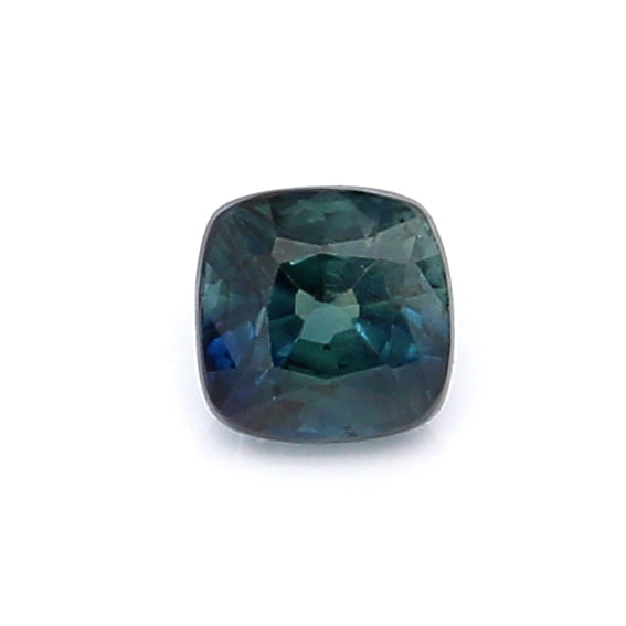 0.51 VI1 Cushion Greenish Blue Sapphire