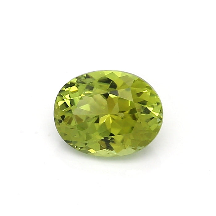 0.96 EC2 Oval Yellowish Green Tourmaline