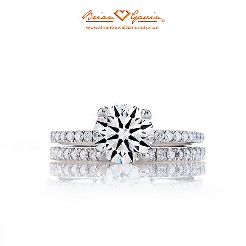 Petite Pave Matching Band - Size 3.75 - 18K White Gold