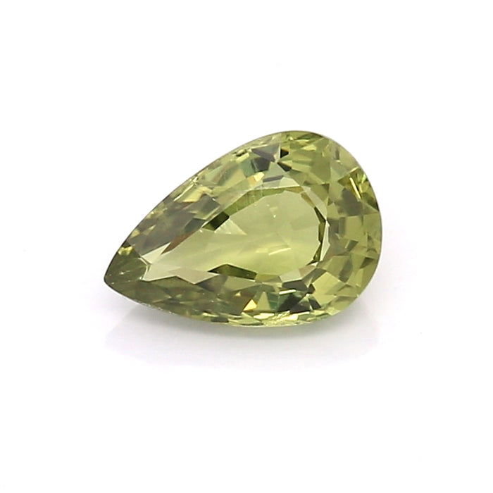 1.28 EC1 Pear-shaped Yellowish Green Fancy sapphire