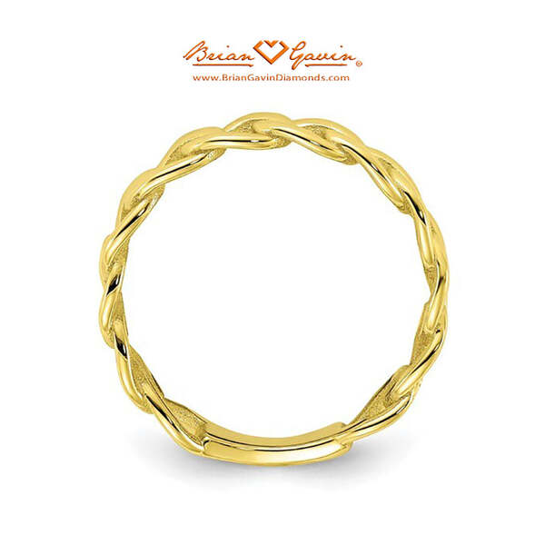 5mm Curb Link Gold Ring