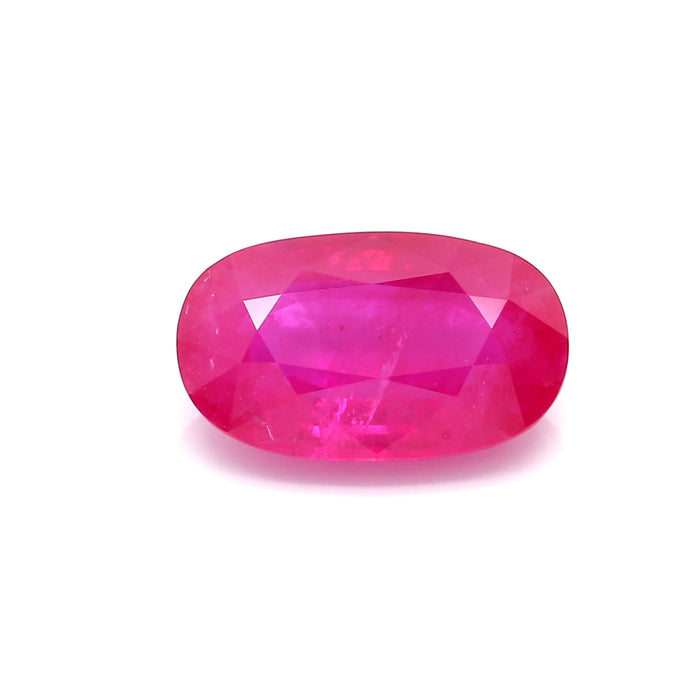 4.92 VI2 Oval Pinkish Red Ruby