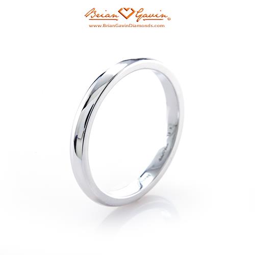 Half Round Band - Size 7 - Platinum