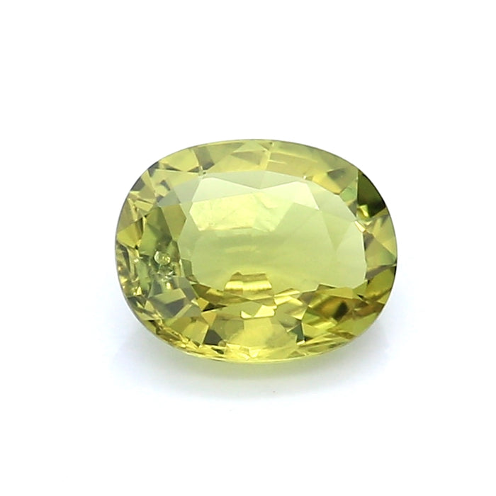 1.6 EC2 Oval Yellowish Green Fancy sapphire