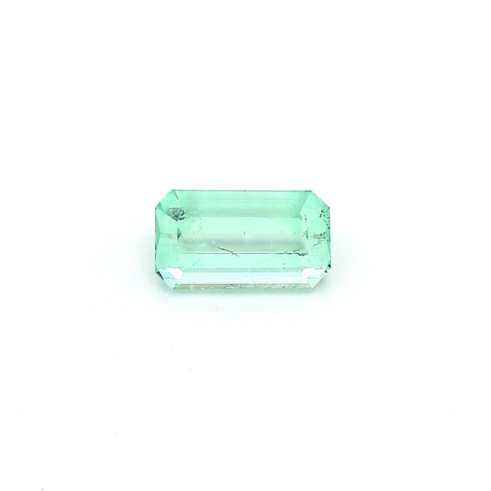 0.98 VI1 Octagon Yellowish Green Emerald