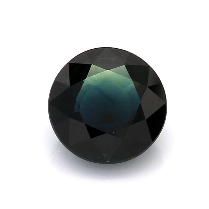 2.98 EC2 Round Greenish Blue Sapphire