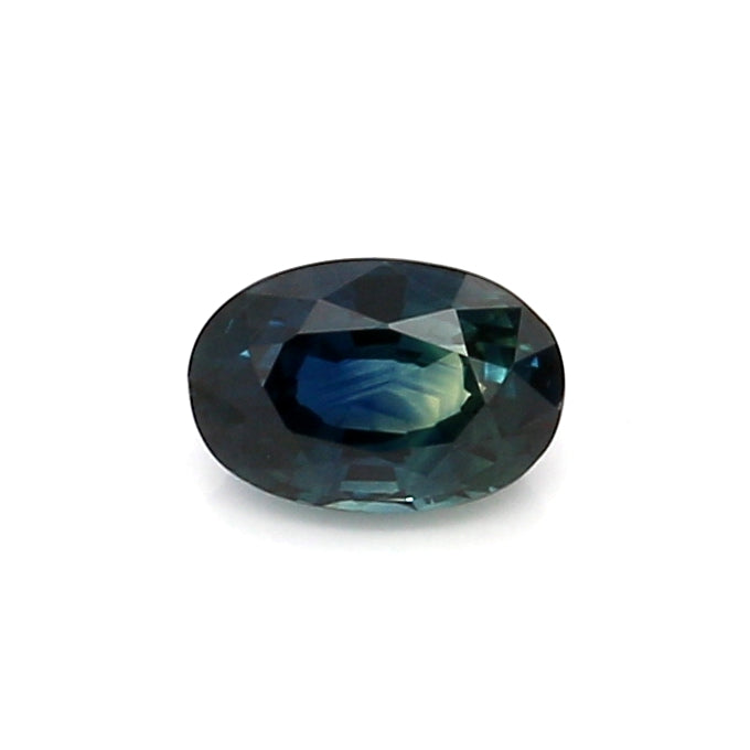 0.71 EC2 Oval Greenish Blue Sapphire