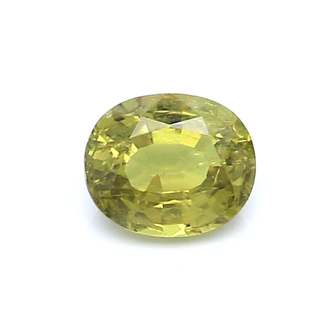 0.94 VI1 Oval Greenish Yellow Fancy sapphire