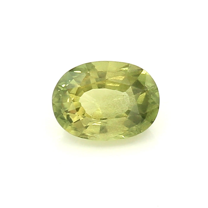 1.07 VI1 Oval Yellowish Green Fancy sapphire