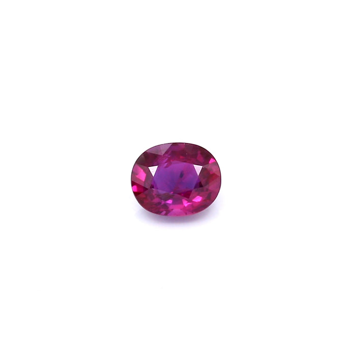 0.58 VI1 Oval Purplish Red Ruby