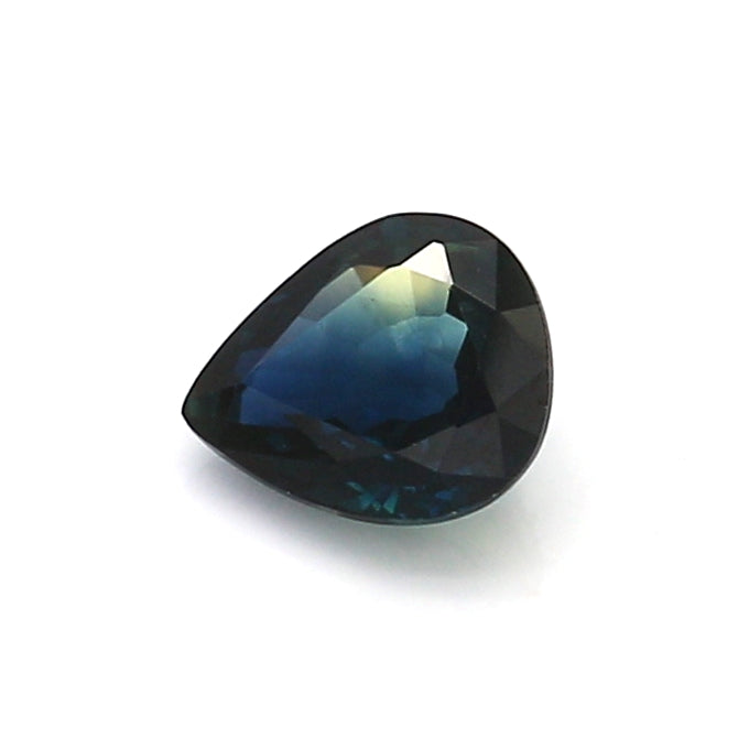 0.81 EC1 Pear-shaped Greenish Blue Sapphire