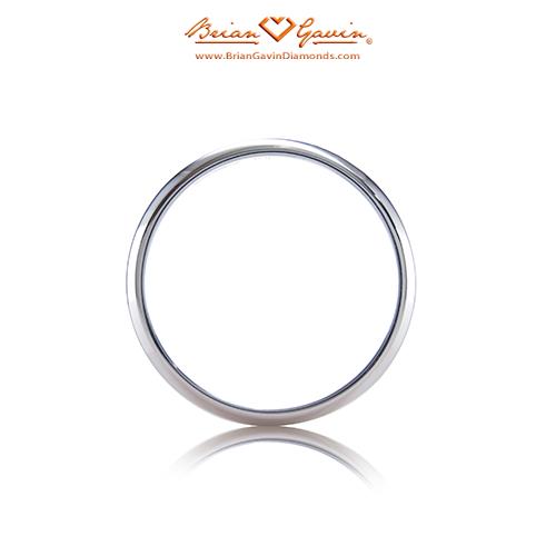 Half Round Band - Size 7 - Platinum