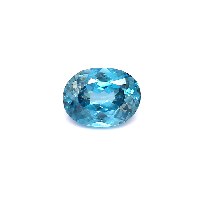 2.55 VI1 Oval Blue Zircon