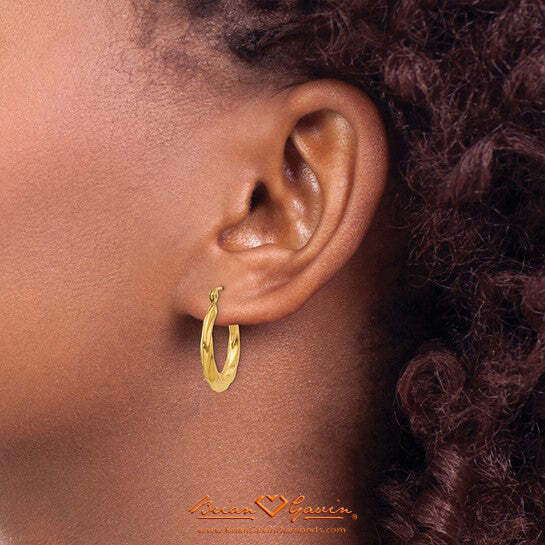 Twisted Hoop Earrings