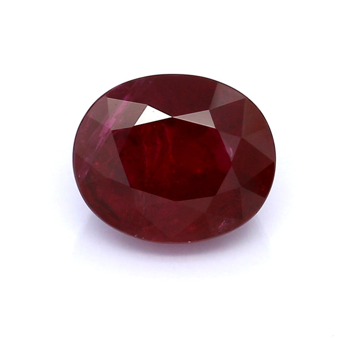 3.42 VI2 Oval Red Ruby