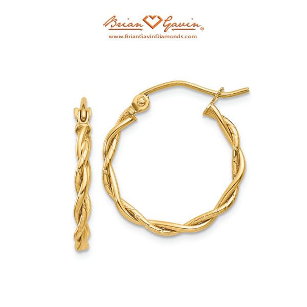 2.25mm Twisted Hoop Earrings