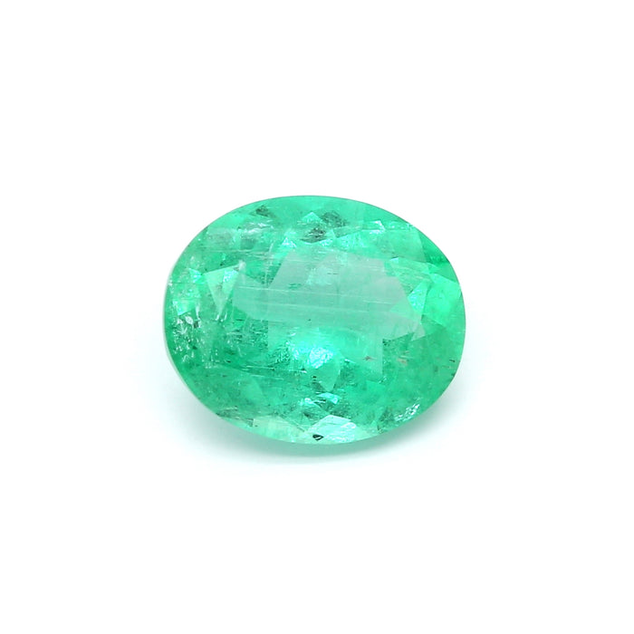 3.69 VI2 Oval Green Emerald