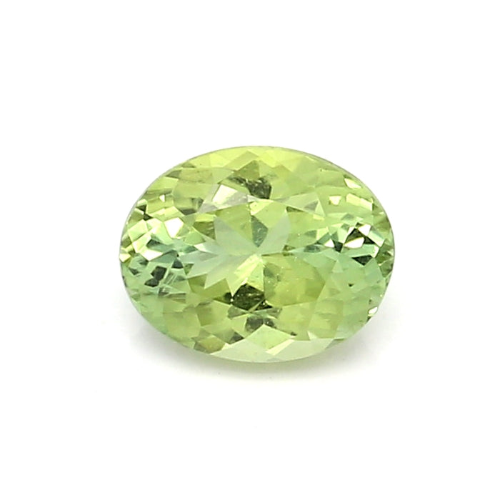 1 EC2 Oval Yellowish Green Tourmaline